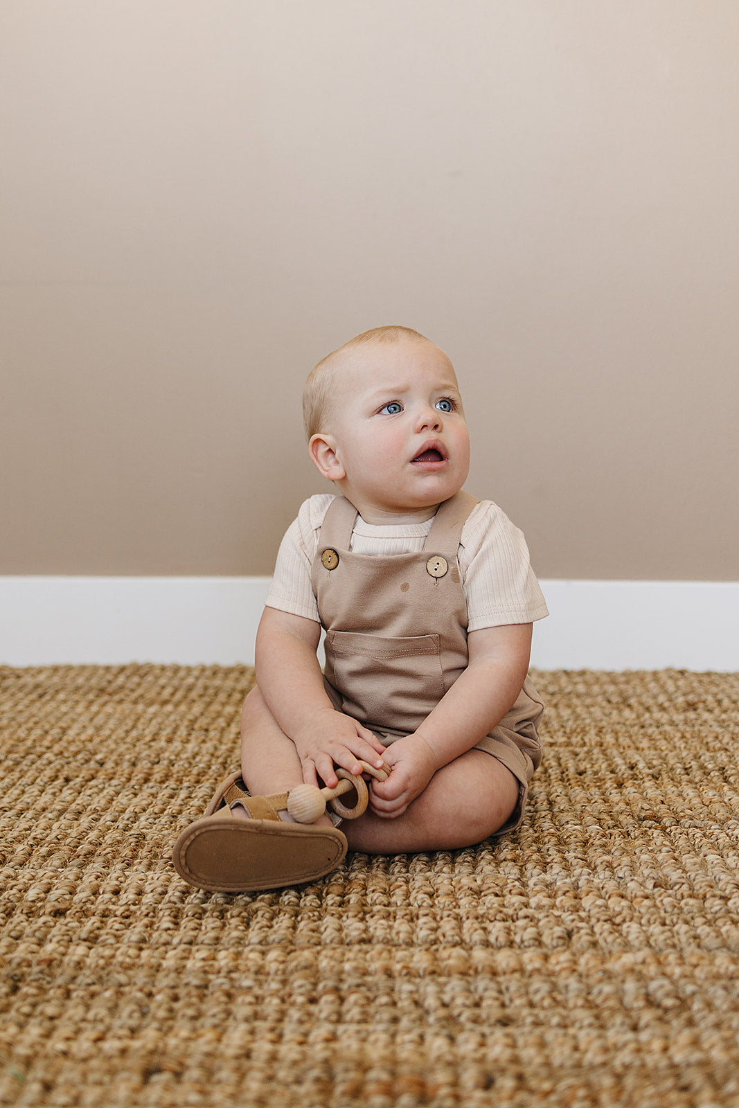 Tan Short Overall