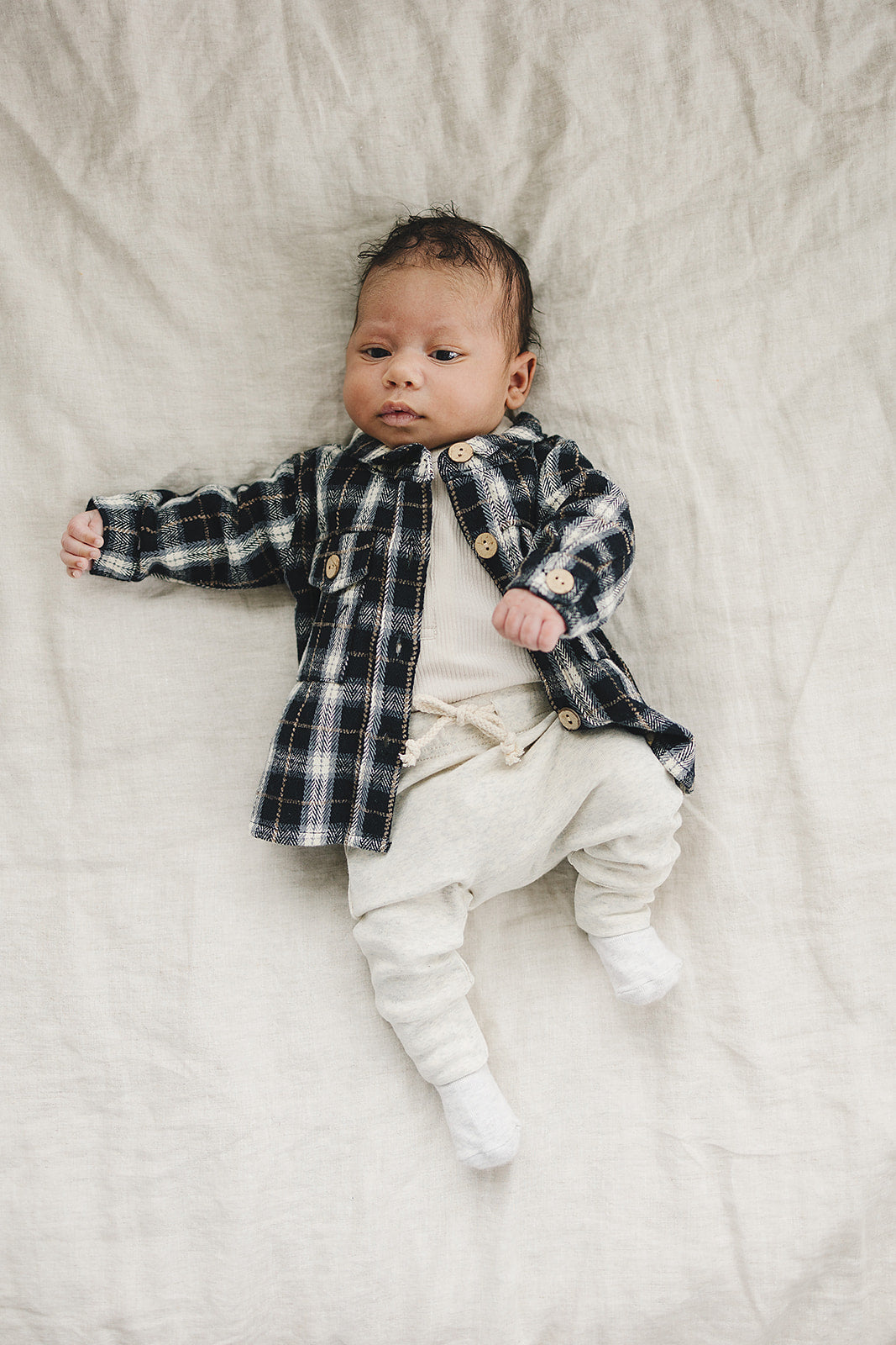 Vanilla Organic Snap Long Sleeve Ribbed Bodysuit