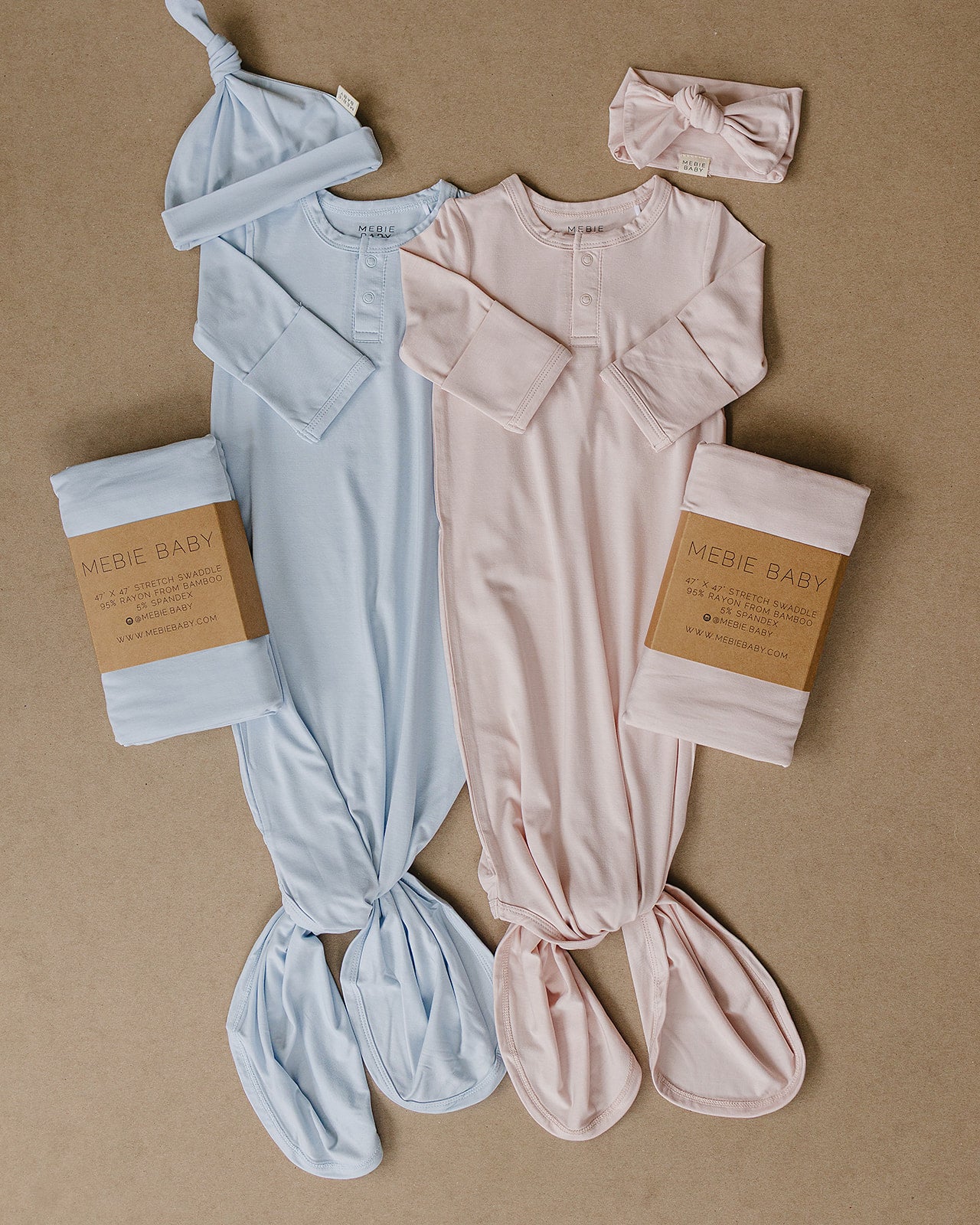 Baby Pink Bamboo Knot Gown