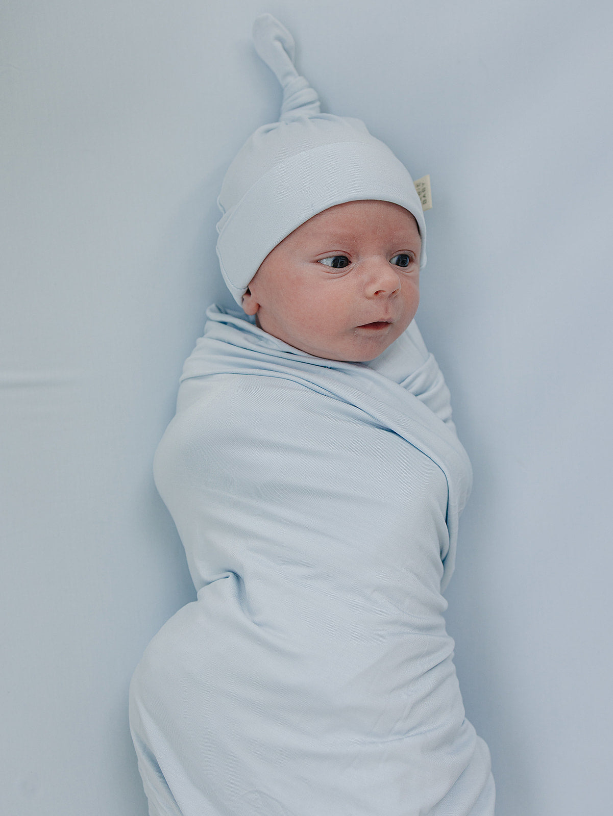 Baby Blue Bamboo Stretch Swaddle