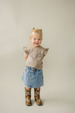 Cheetah Bow Ruffle Tee