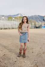 Cheetah Bow Ruffle Tee