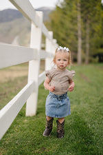 Cheetah Bow Ruffle Tee