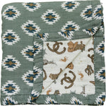 Southwest Aztec + Outlaw Cowboy Muslin Quilt