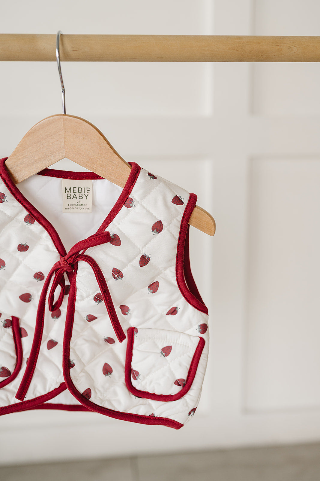 Strawberry Quilted Vest
