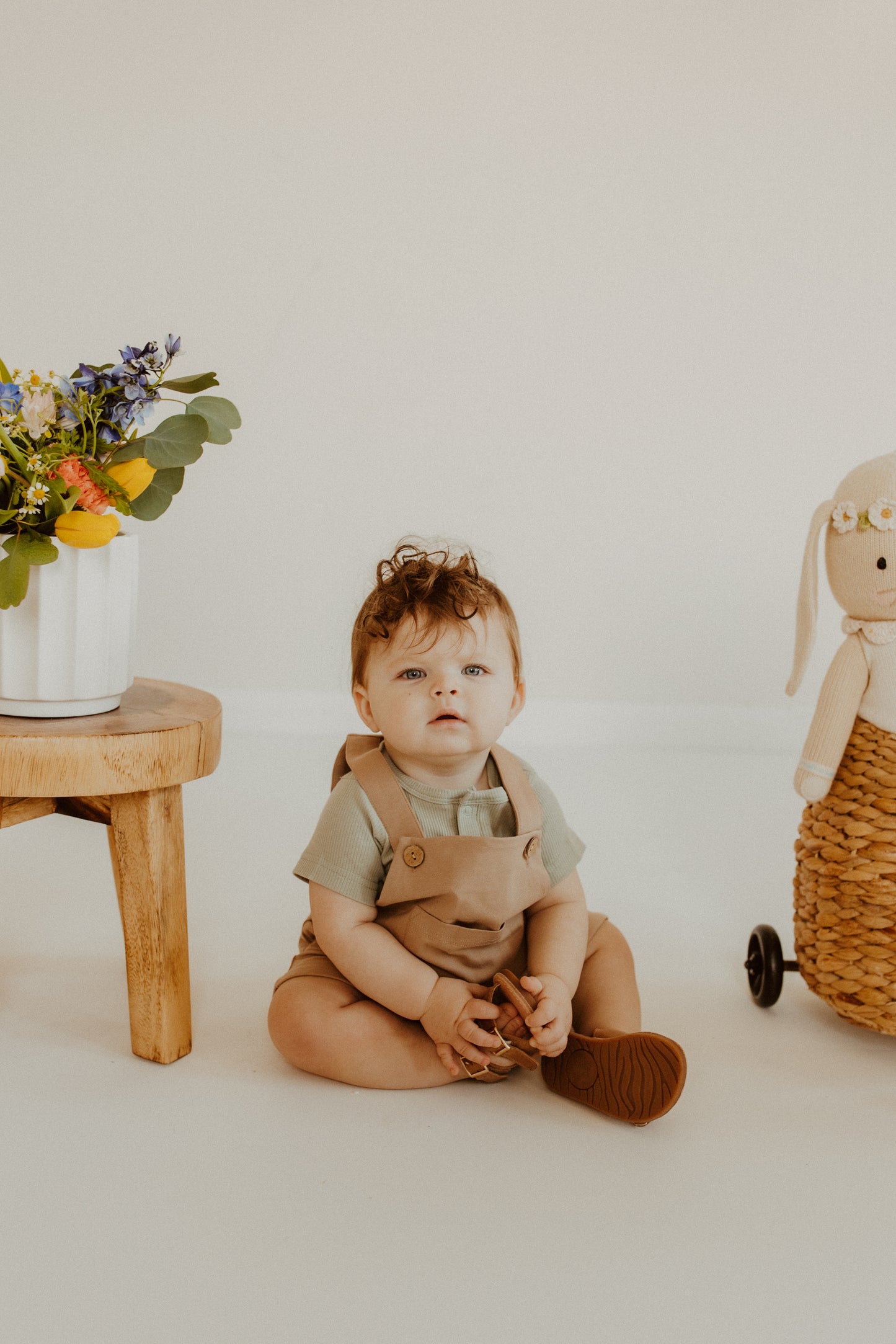 Tan Short Overall