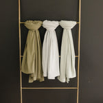 Mebie Baby Bamboo Stretch Swaddle. Gender Neutral for take home outfits and swaddling newborns.