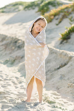 Sand Rainbow Muslin Hooded Towel