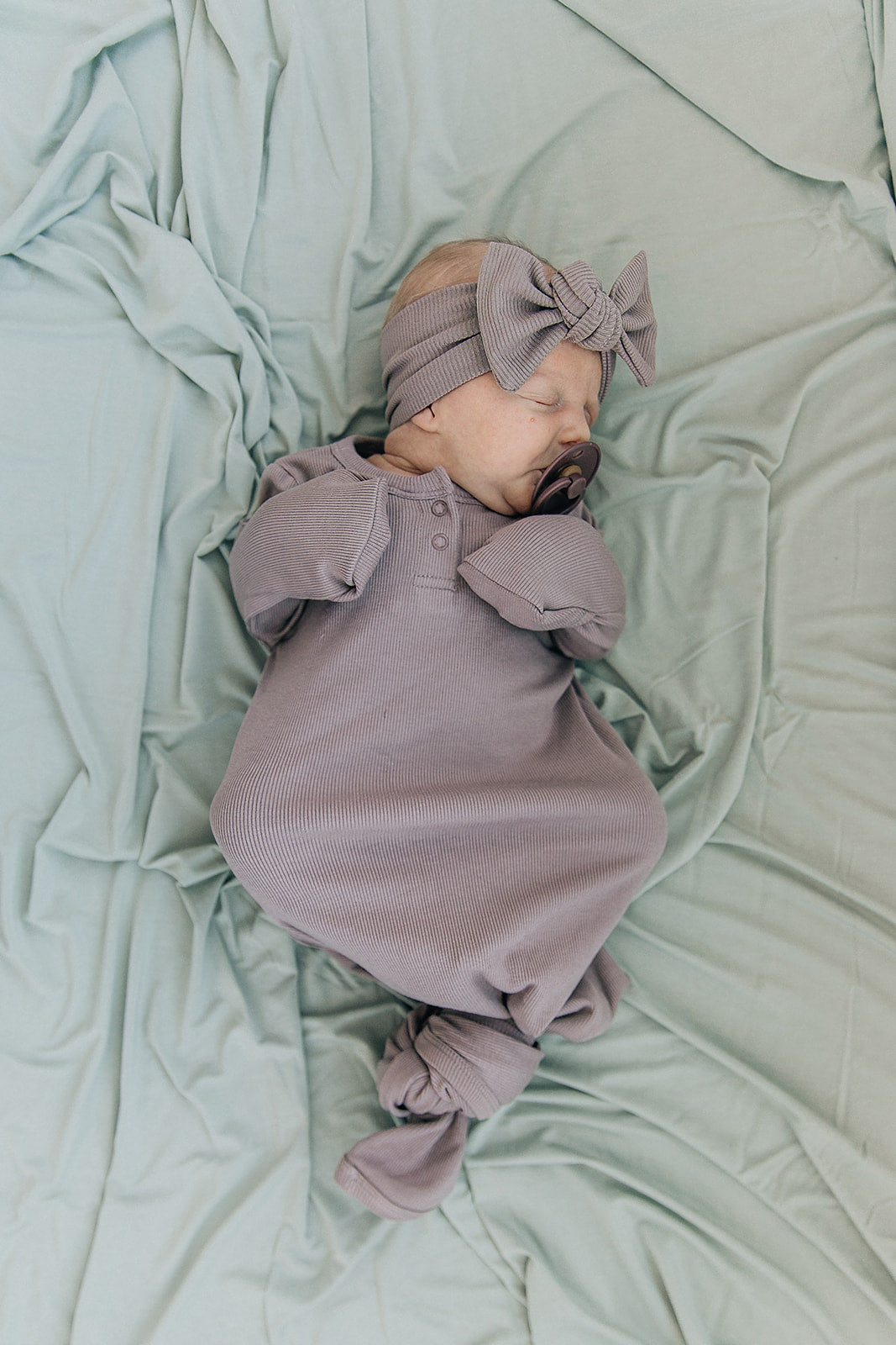 Mebie Baby Sage Stretch Swaddle. Mebie Baby Bamboo Stretch Swaddle. Gender Neutral for take home outfits and swaddling newborns.