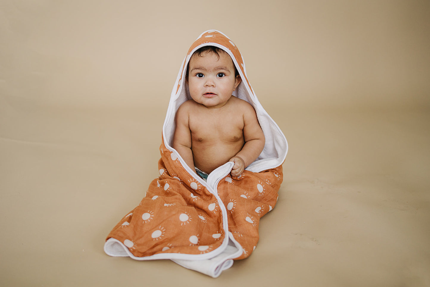 Sunshine Muslin Hooded Towel