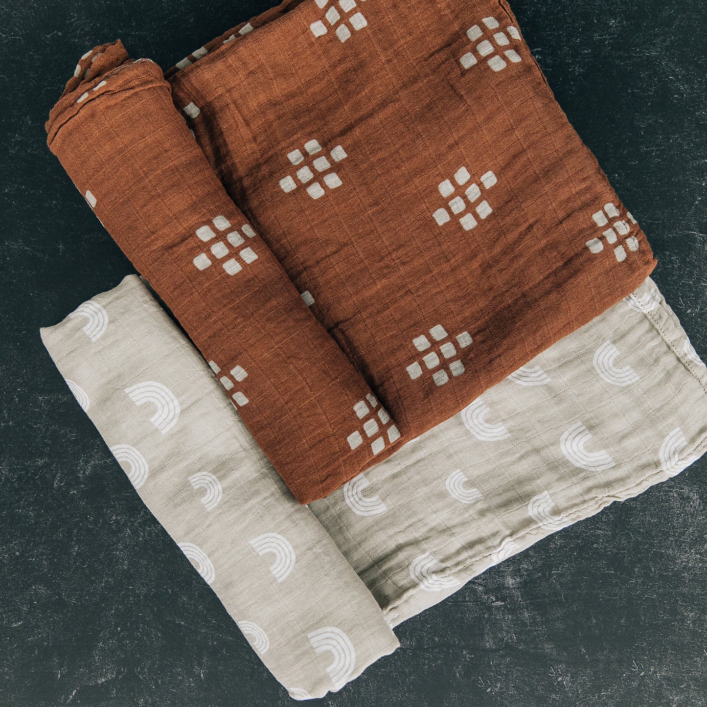 Mebie Baby Chestnut Textiles Muslin Swaddle