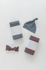 Mebie Baby Bamboo Stretch Swaddle. Gender Neutral for take home outfits and swaddling newborns.
