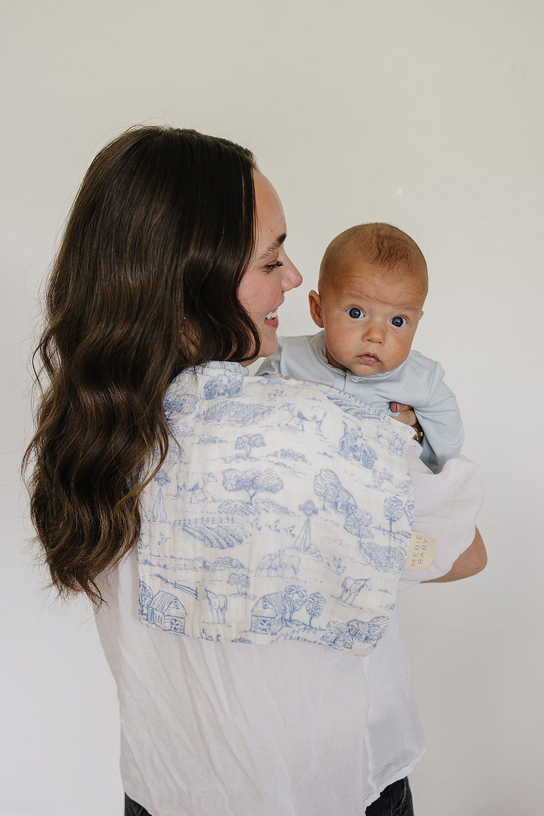 Blue Stripe Layette Newborn Bundle