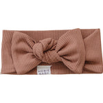 Dusty Rose Organic Cotton Ribbed Head Wrap