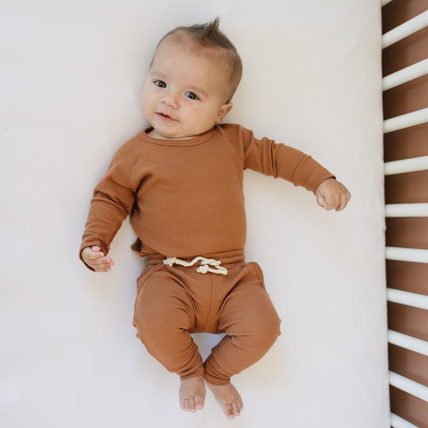 White Bamboo Stretch Crib Sheet