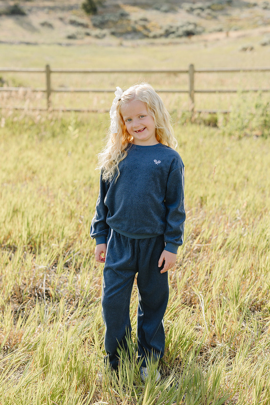 Navy Terry Cloth Tracksuit