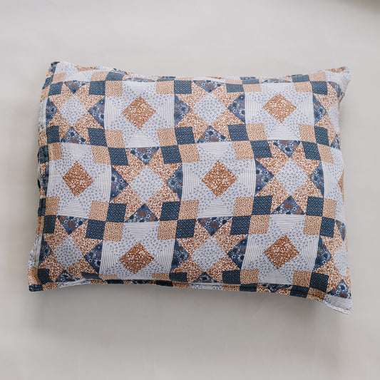 Patchwork Print Muslin Pillow Case