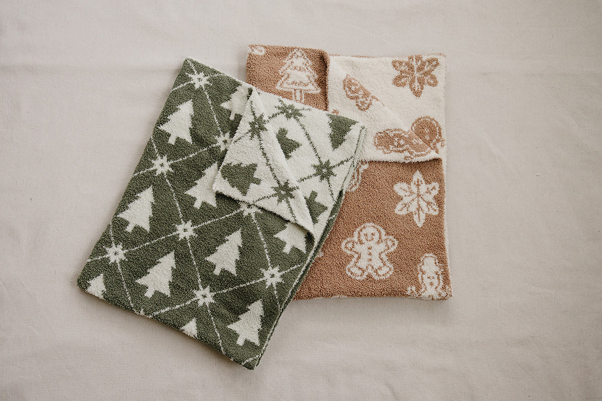 Winter Pines Plush Blanket