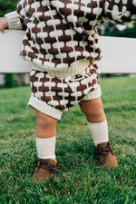 Brown + Cream Knit Bloomers