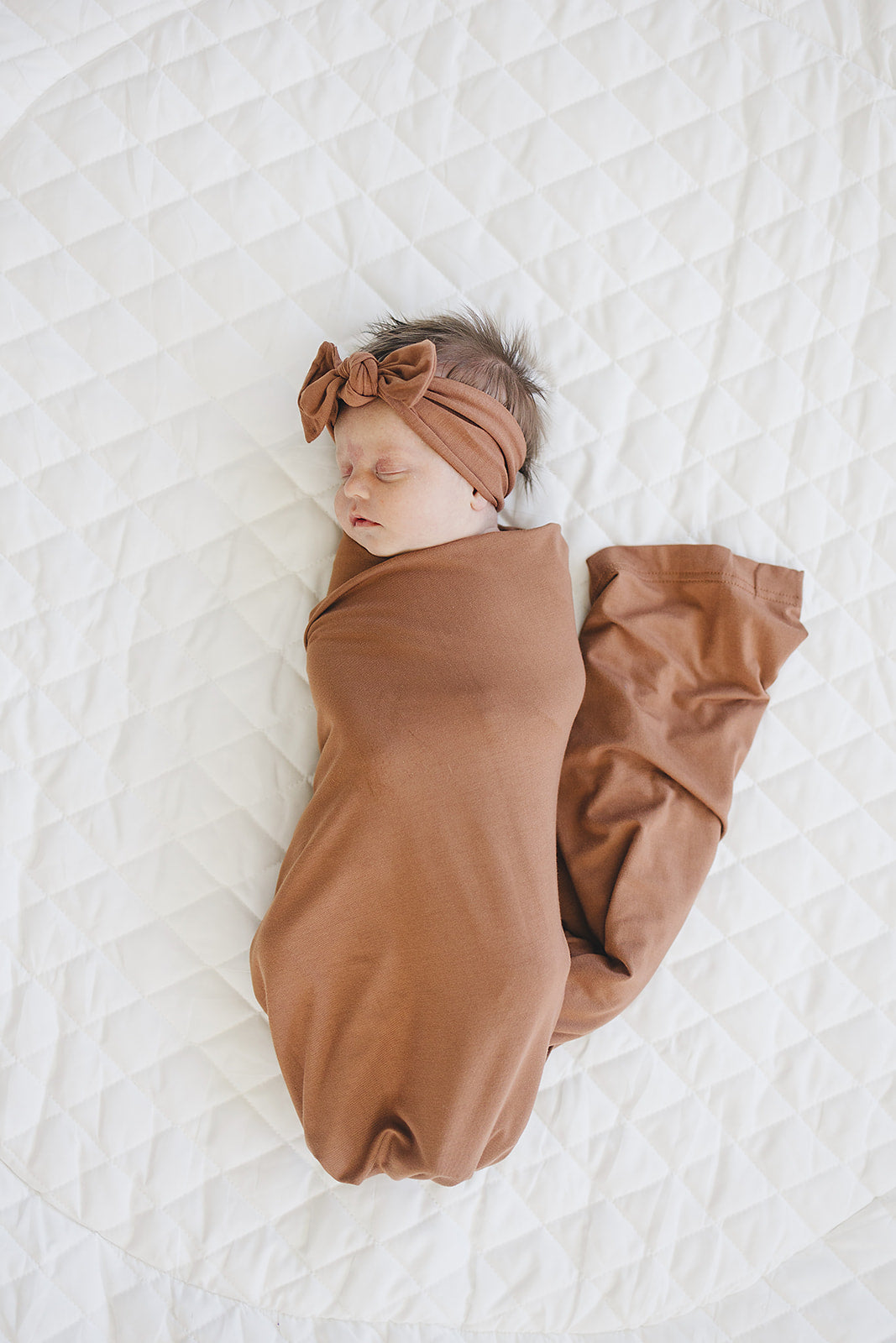 Rust Bamboo Stretch Swaddle