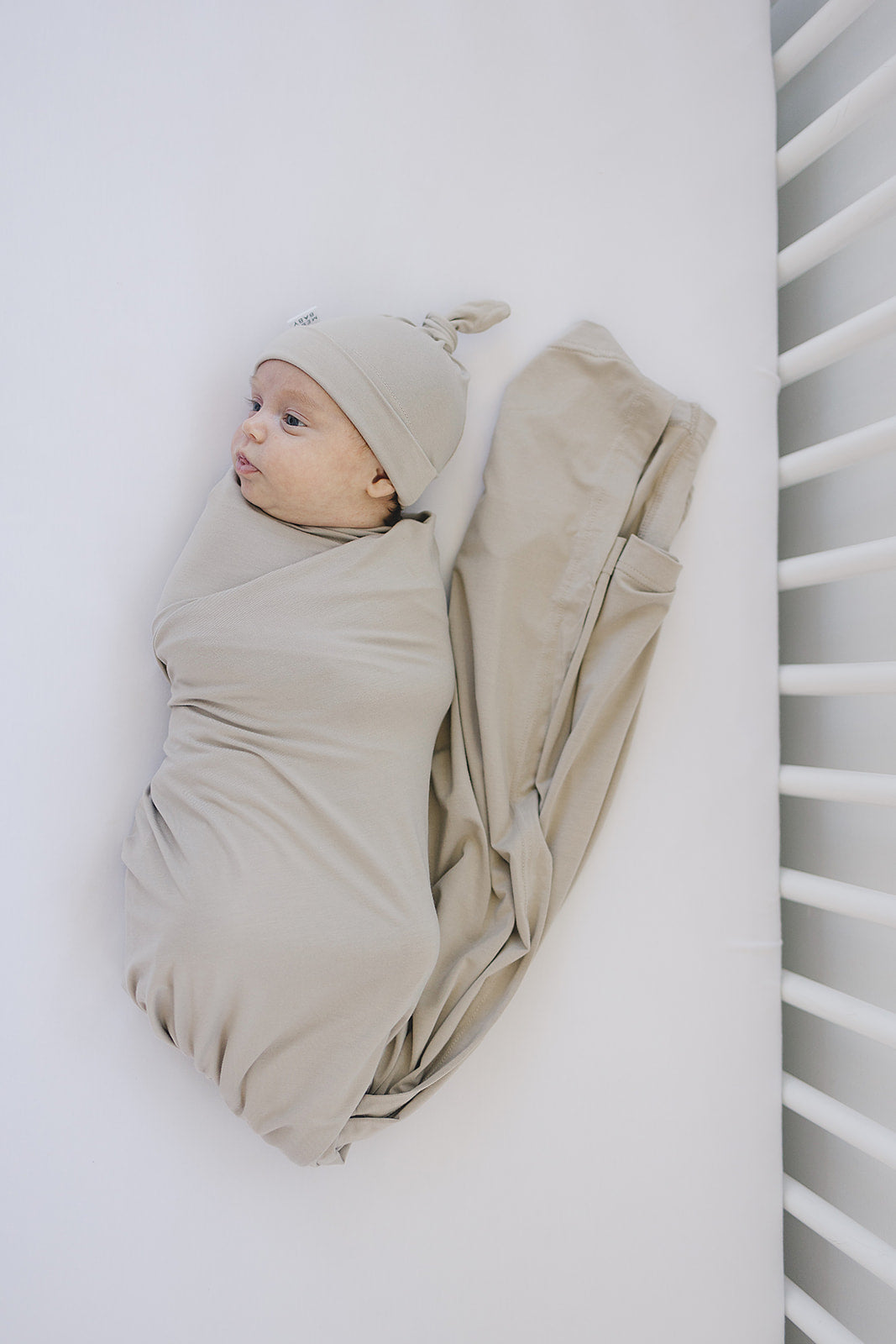 White Bamboo Stretch Crib Sheet