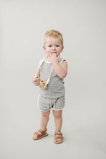 Sail Boat Stripe Terry Cloth Short Set