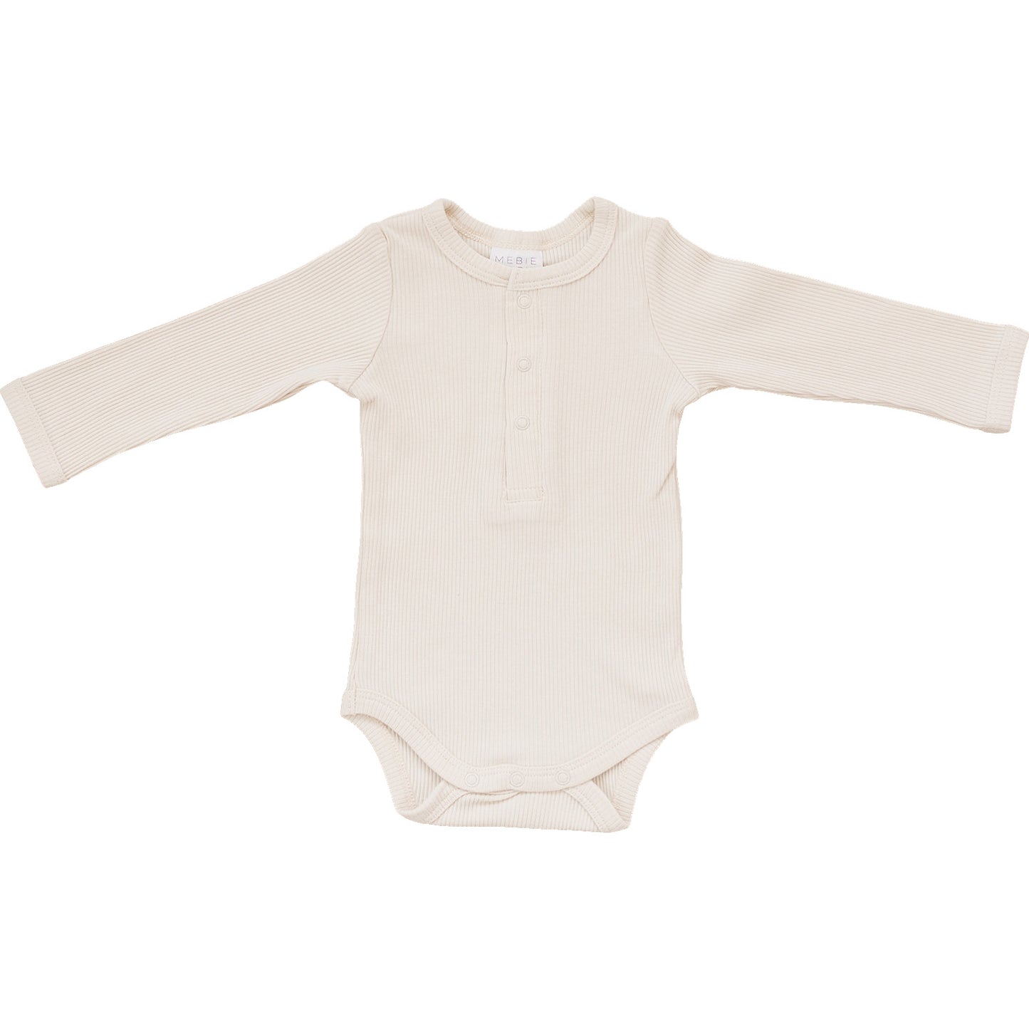 Vanilla Organic Snap Long Sleeve Ribbed Bodysuit