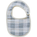 Coastal Plaid Classic Muslin Bib