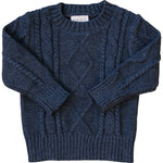 Navy Cable Knit Sweater