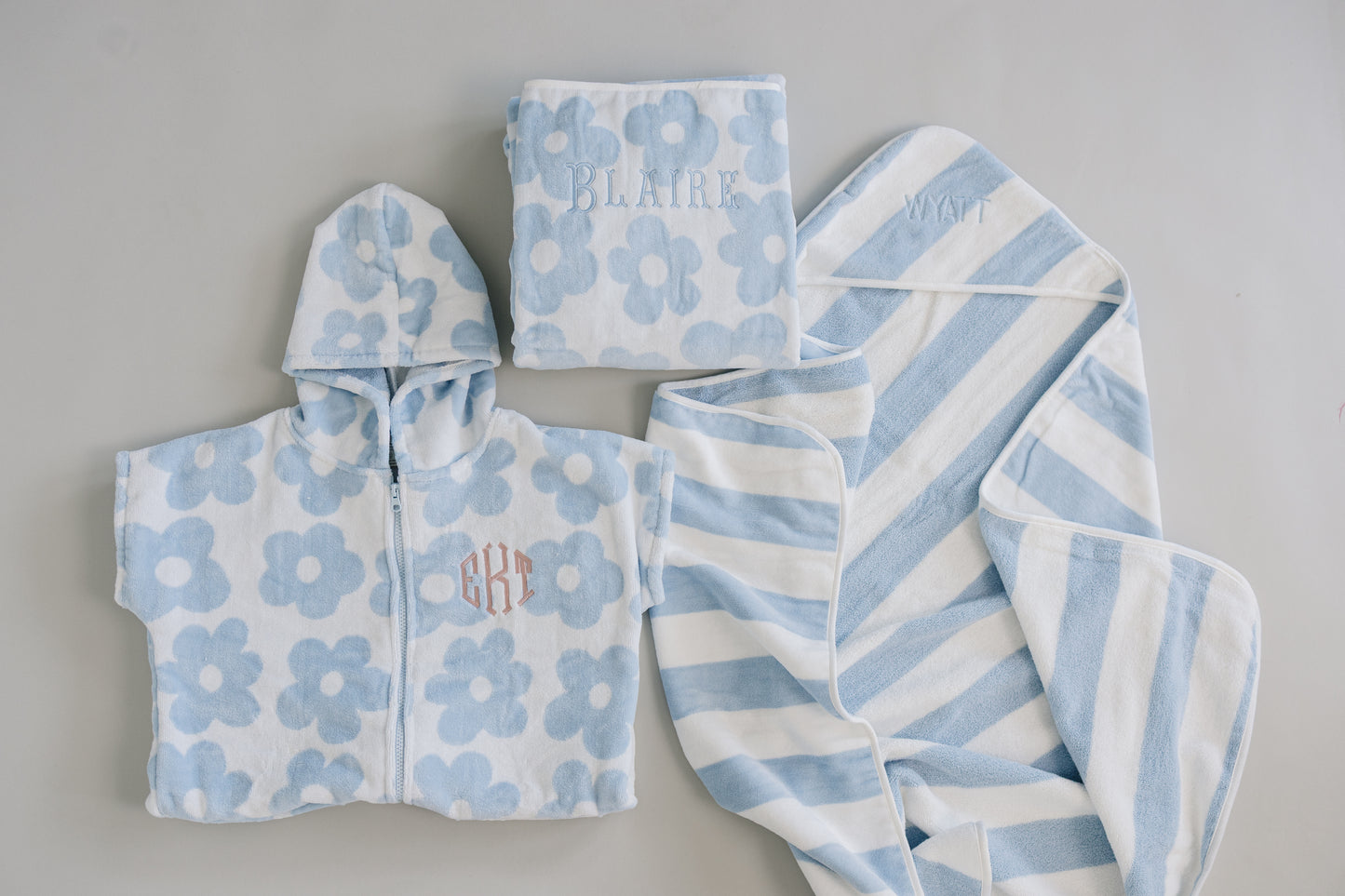 Coastal Floral Hooded Towel