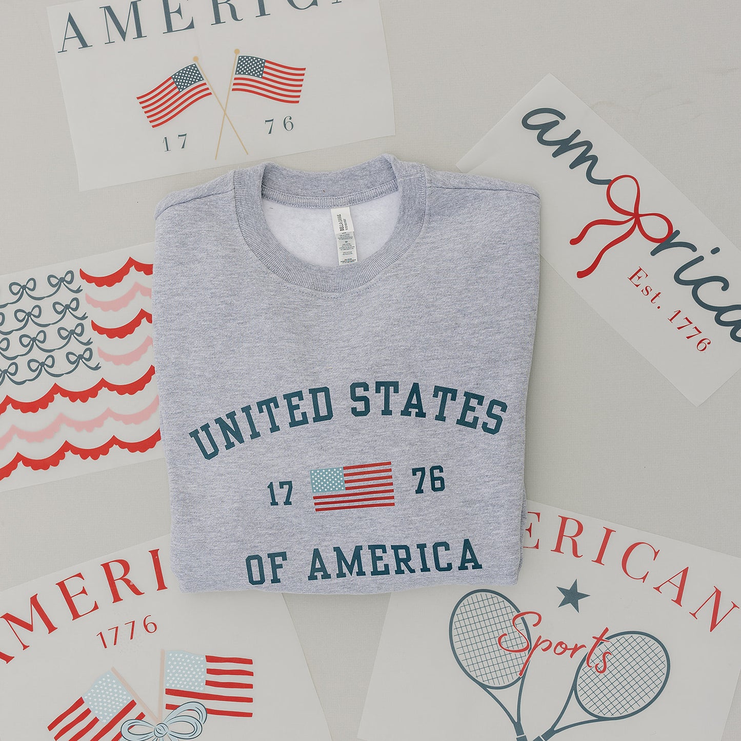 Adult Patriotic Graphic Crewneck