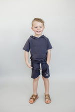 Slate Pocket Cotton Shorts