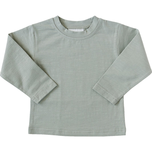 Sage Long Sleeve Cotton Tee
