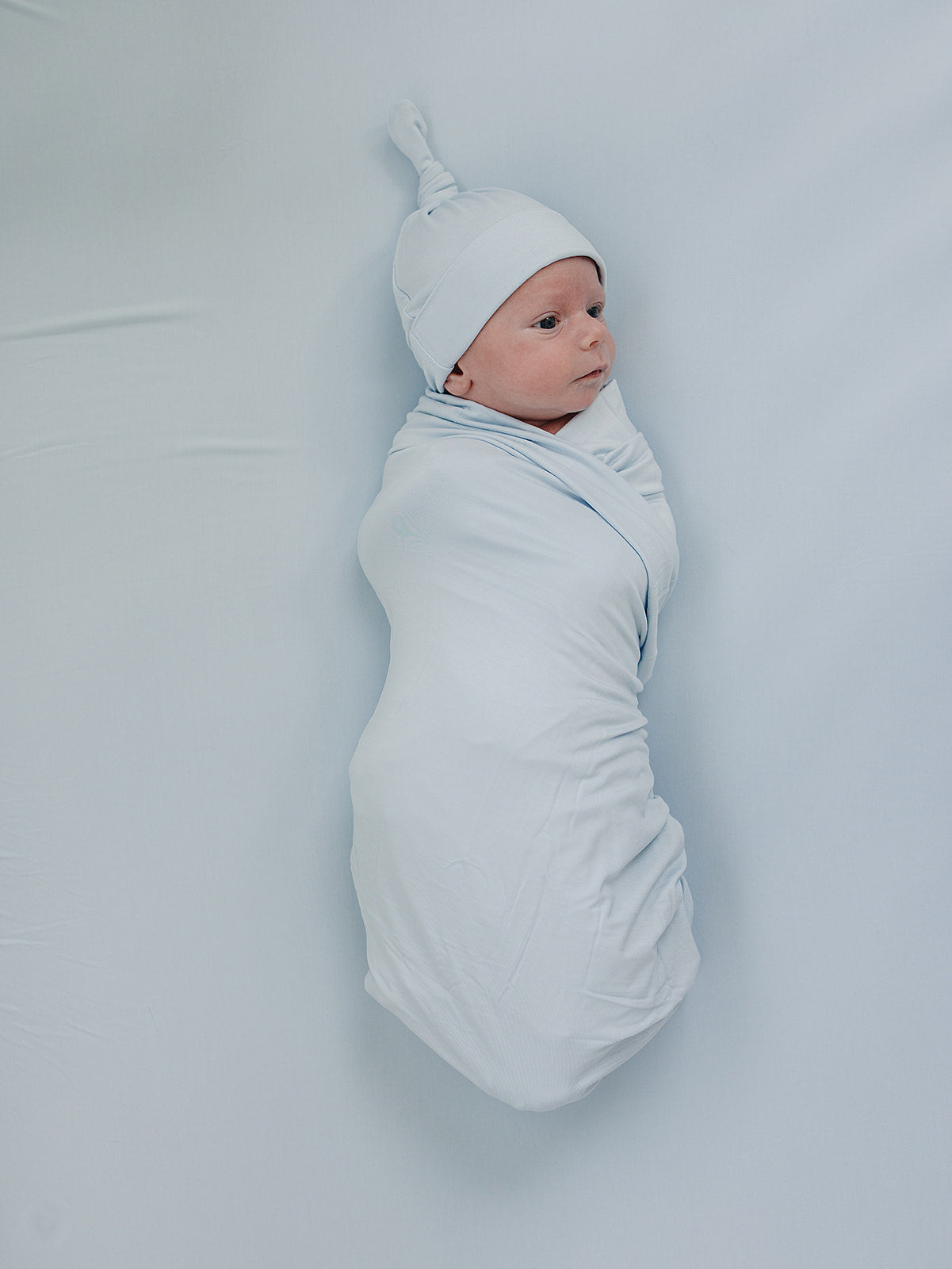 Baby Blue Bamboo Stretch Swaddle