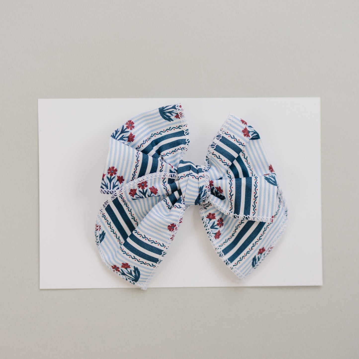 Block Print Hair Bow