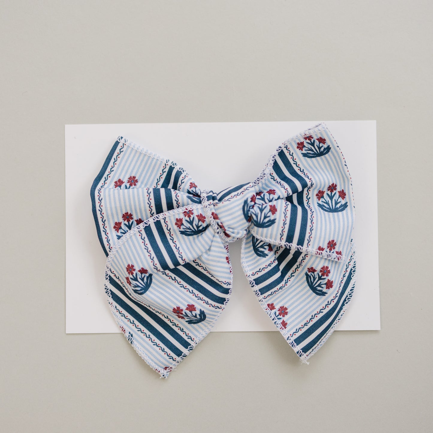 Block Print Hair Bow