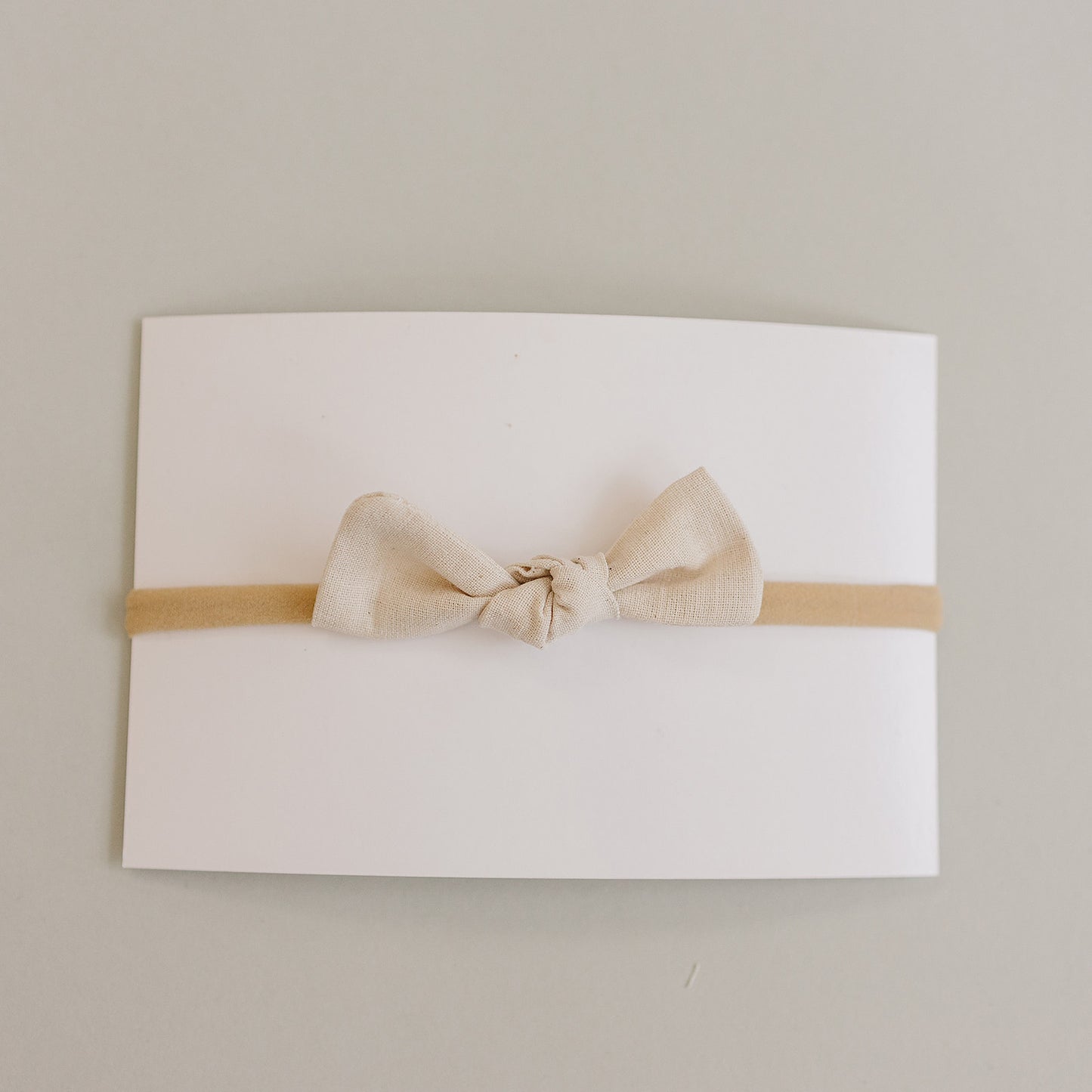 Tan Hair Bow