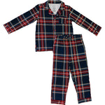 Christmas Plaid Collared Pajama Set