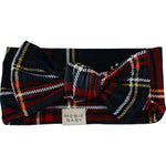 Christmas Plaid Bamboo Head Wrap