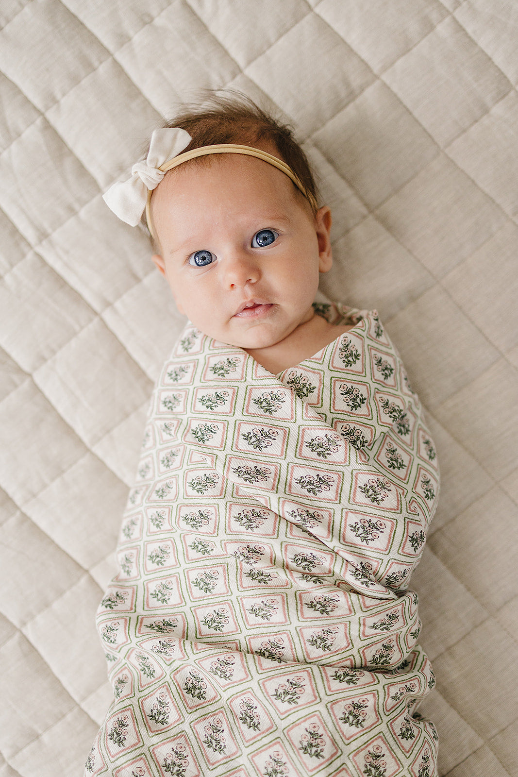 Country Garden Floral Muslin Swaddle Blanket