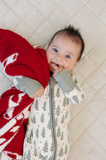 Christmas Trees Bamboo Zipper