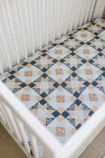 Patchwork Print Muslin Crib Sheet