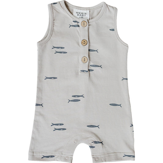 Fish Short Romper
