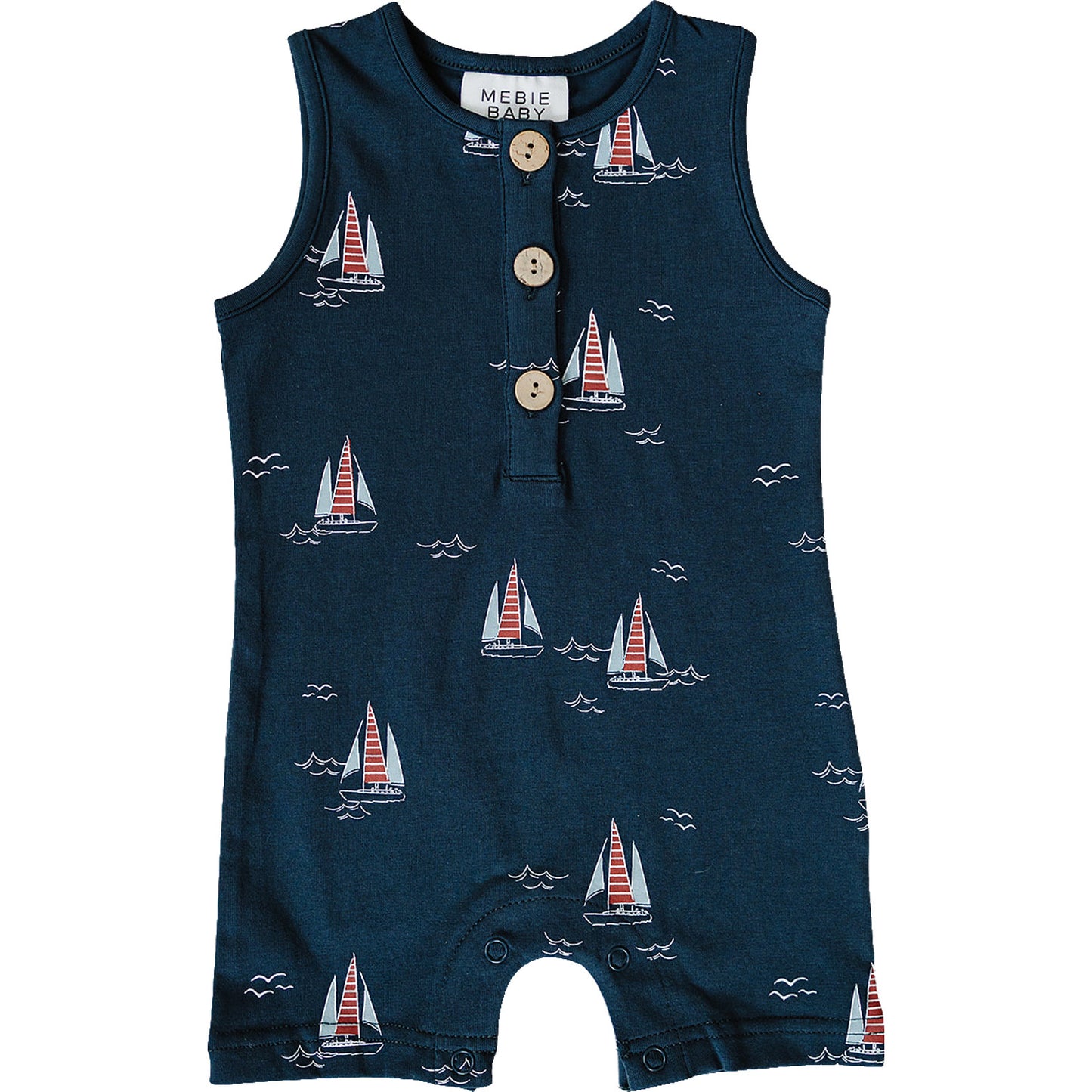 Sailboat Short Romper