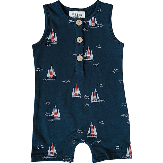 Sailboat Short Romper