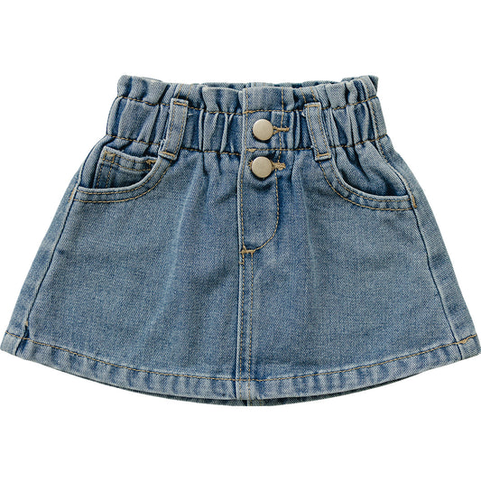Light Wash Denim Skirt