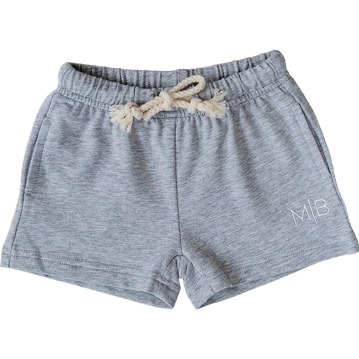 Grey Pocket Cotton Shorts