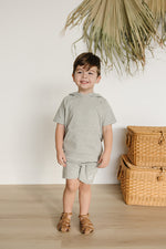 Heather Grey Pocket Cotton Shorts