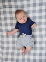 Grey Pocket Cotton Shorts