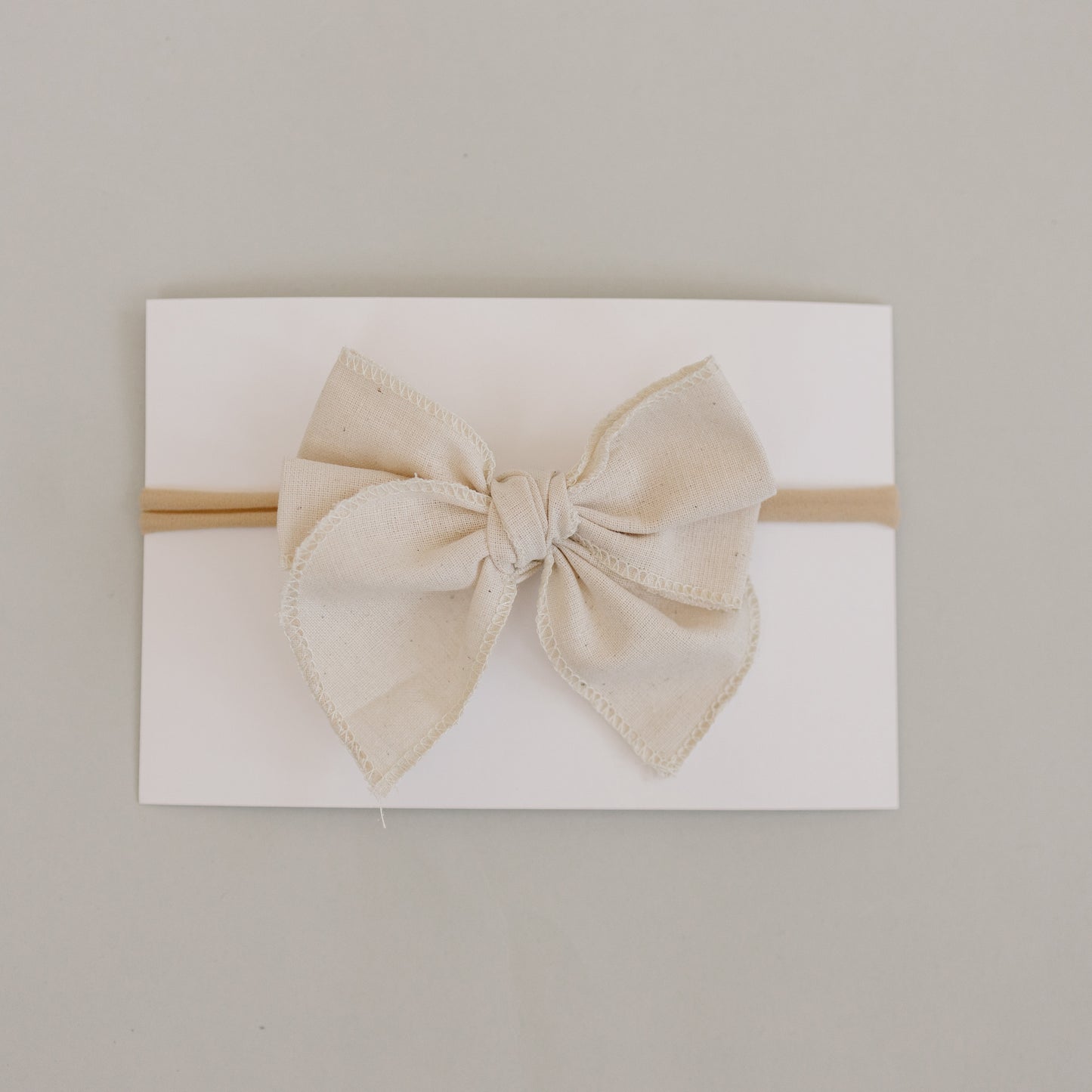 Tan Hair Bow